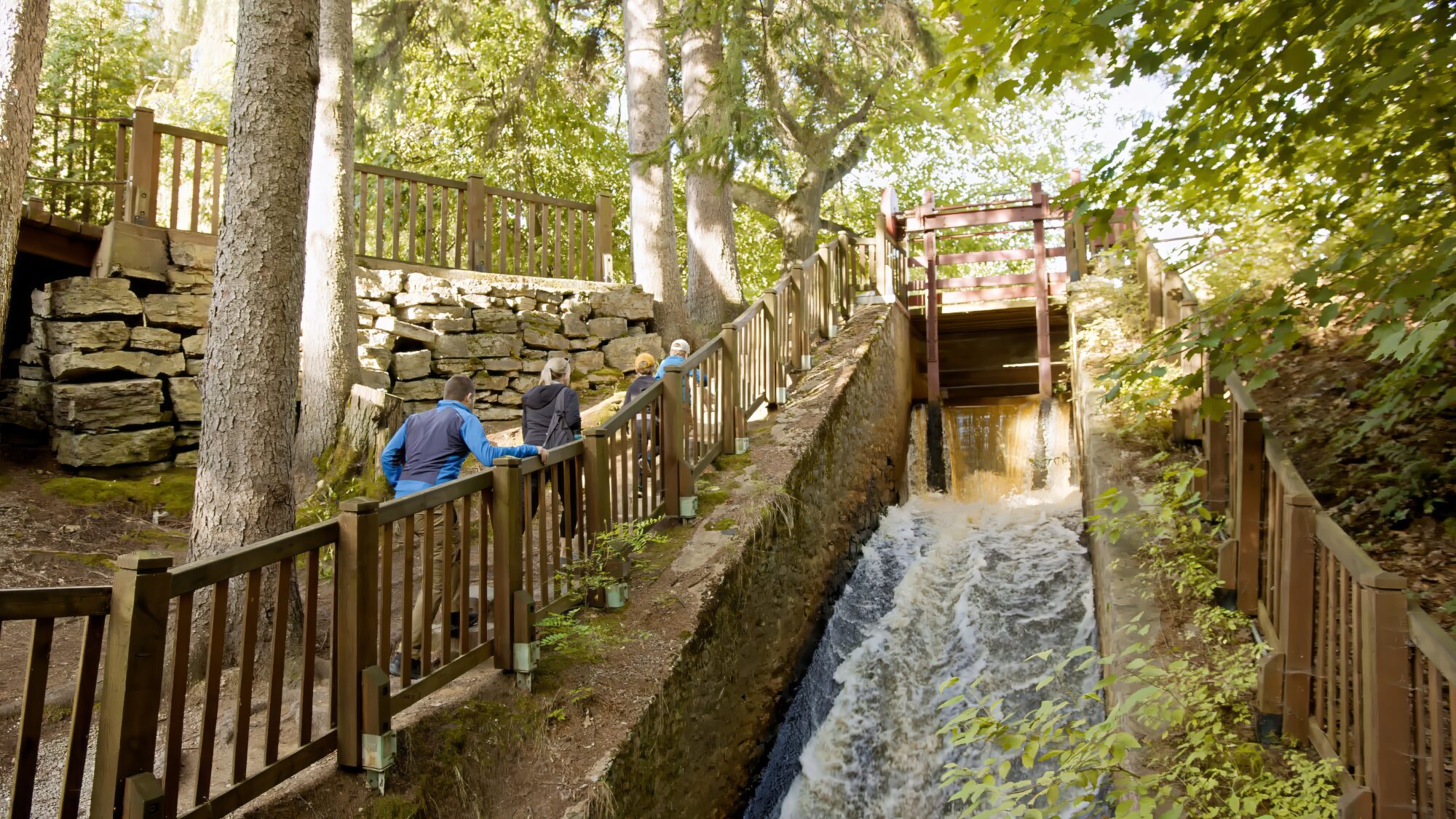 Chutes au Moulin seigneurial de Pointe du Lac