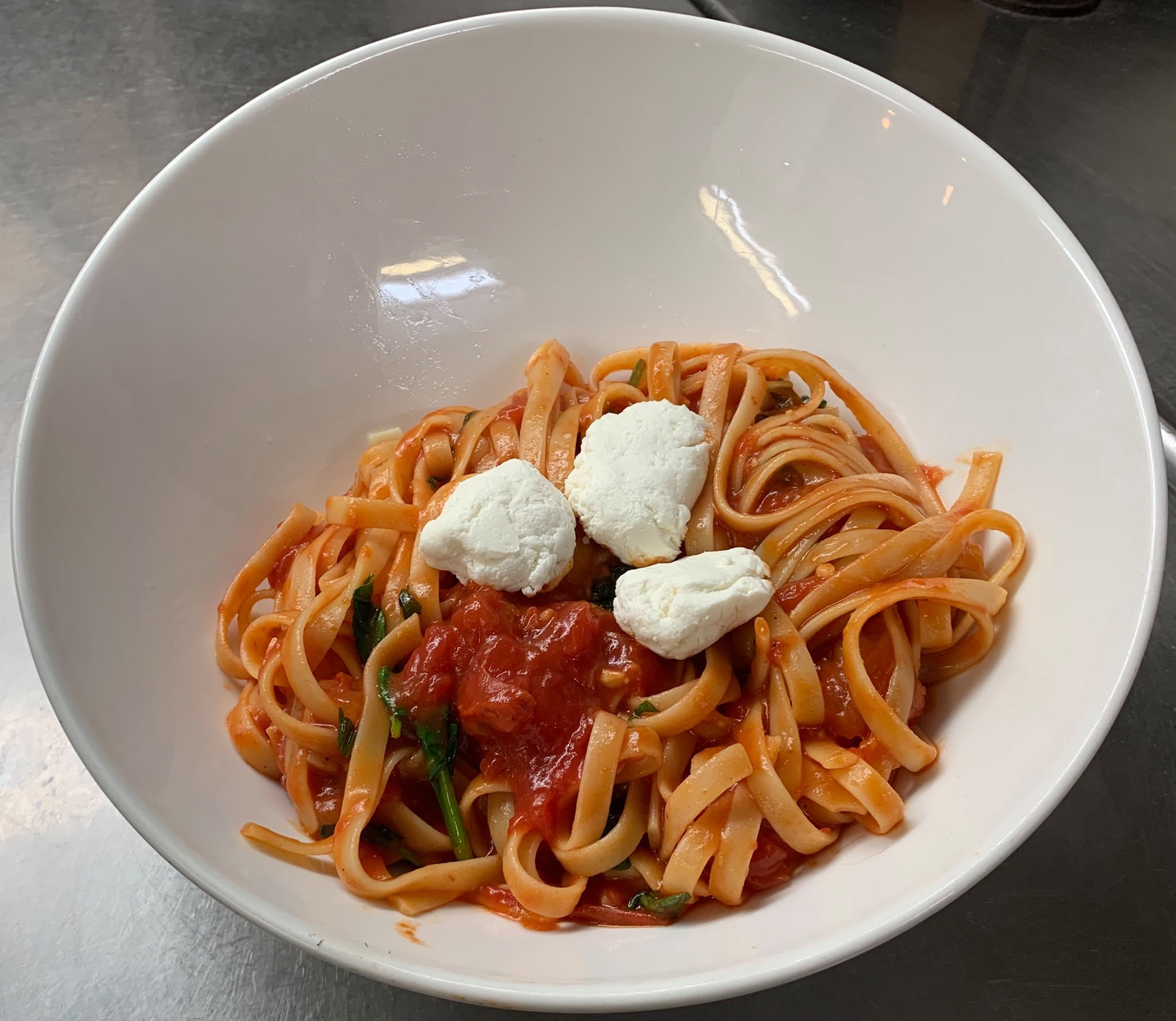 Repas au Manoir du Spaghetti