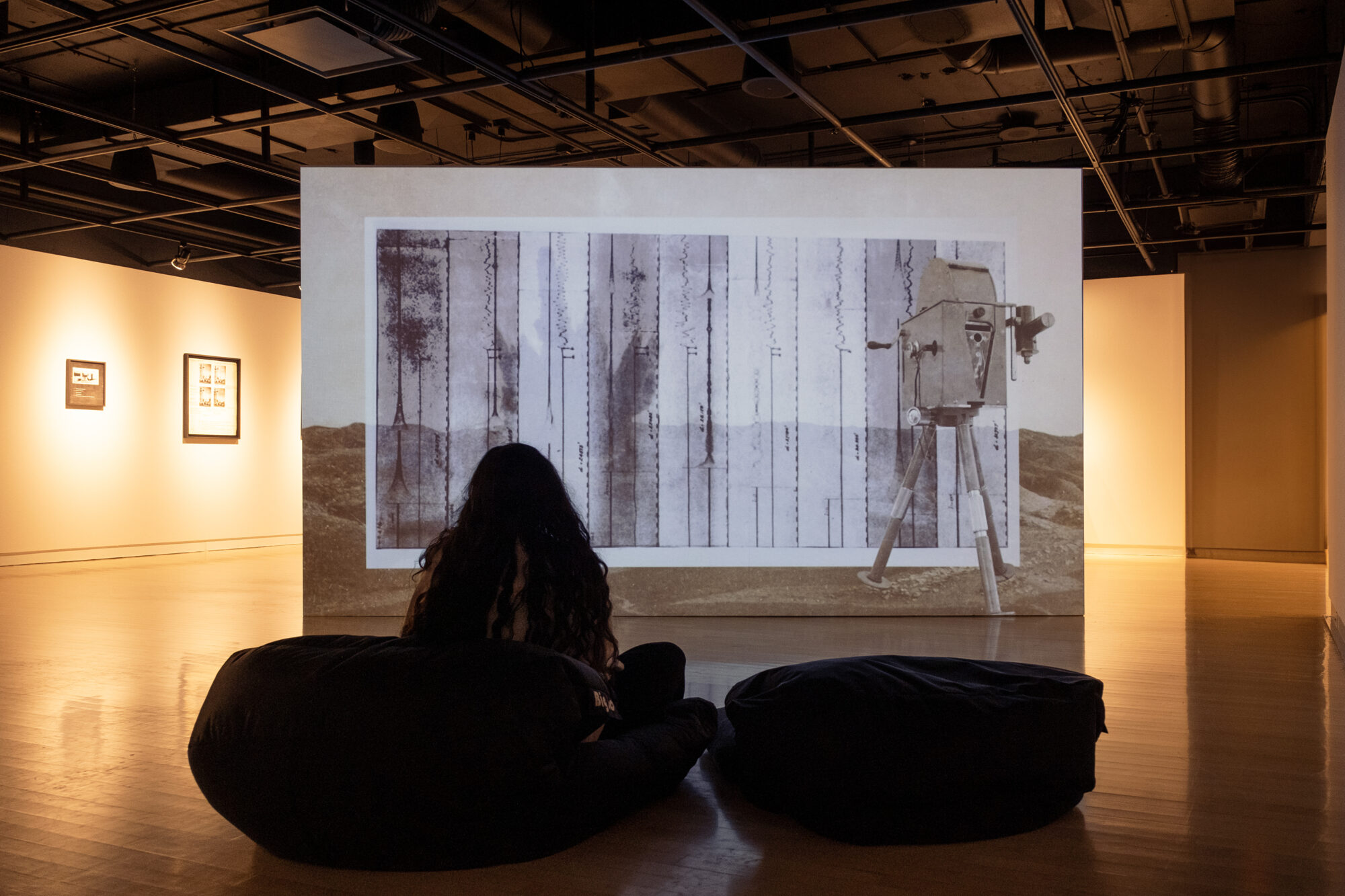 Œuvre numérique au centre d'exposition Raymond-Lasnier à Trois-Rivières