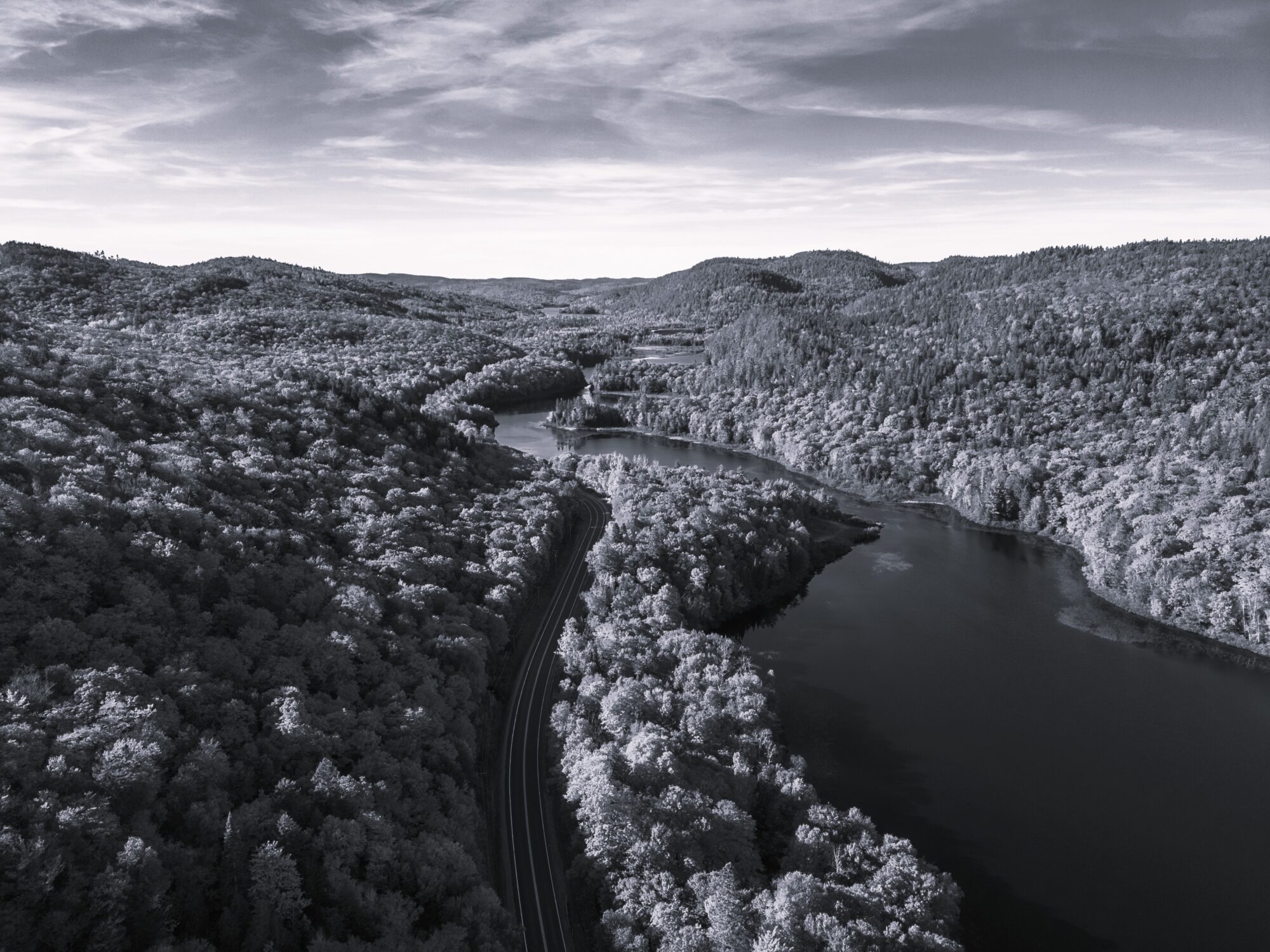 Route 155 et la rivière Saint-Maurice