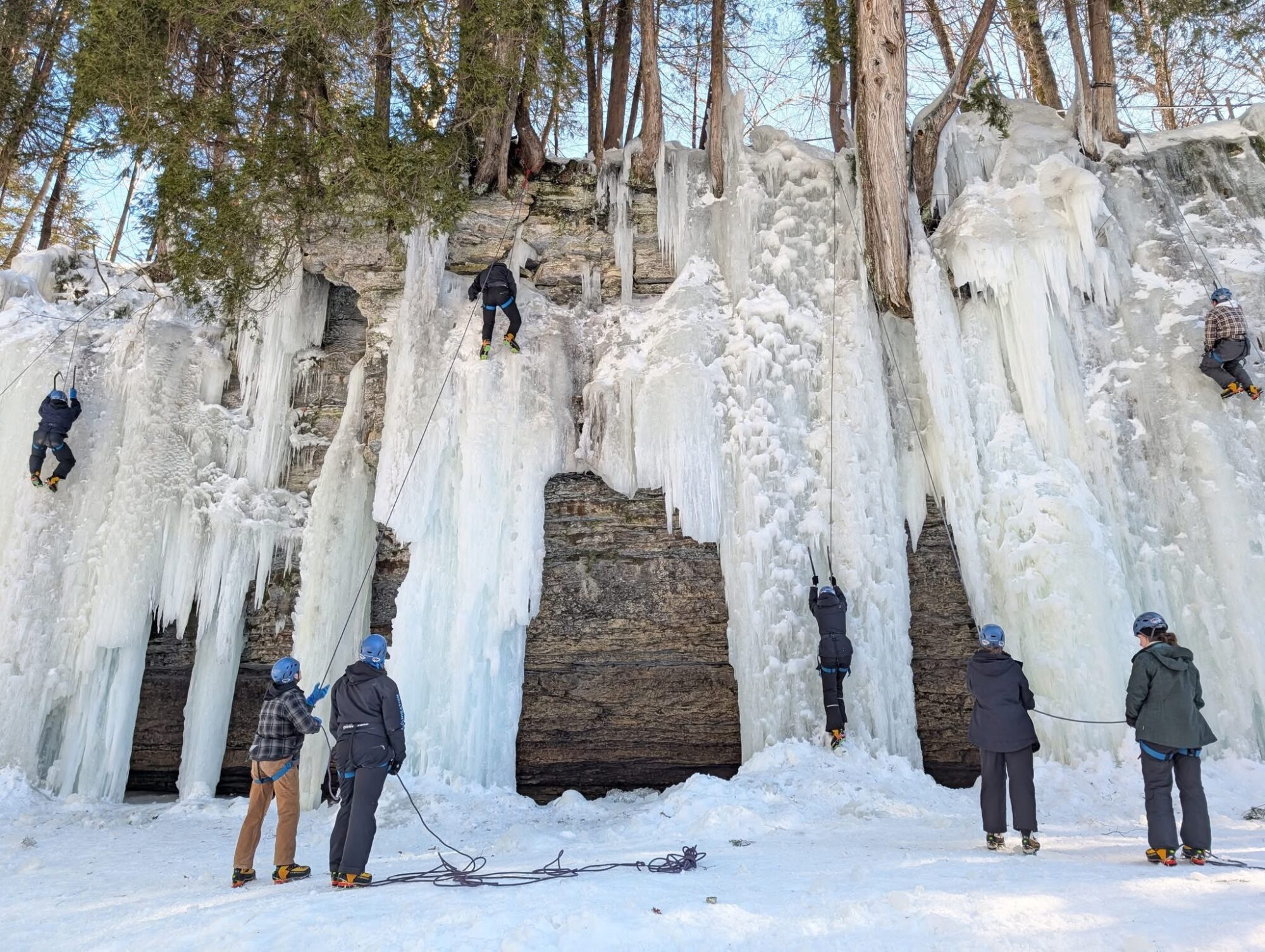 Escalade de glace au Passion Escalade