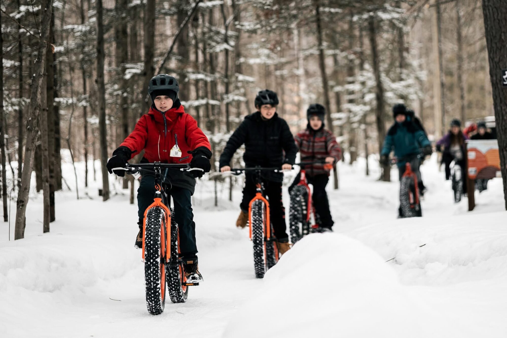 Fatbike au Parc de la rivière Gentilly