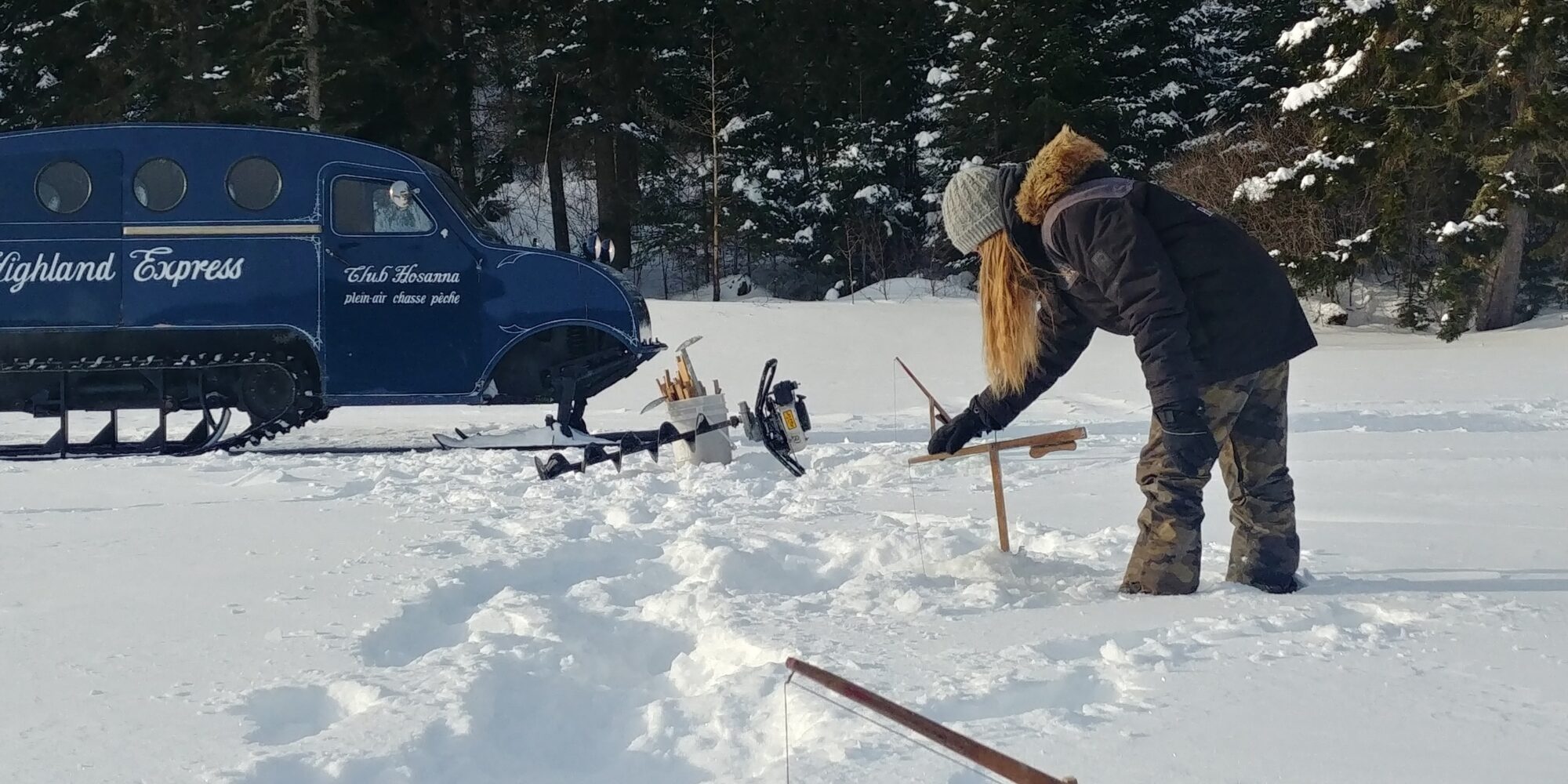 Pêche blanche à la Pourvoirie Club Hosanna