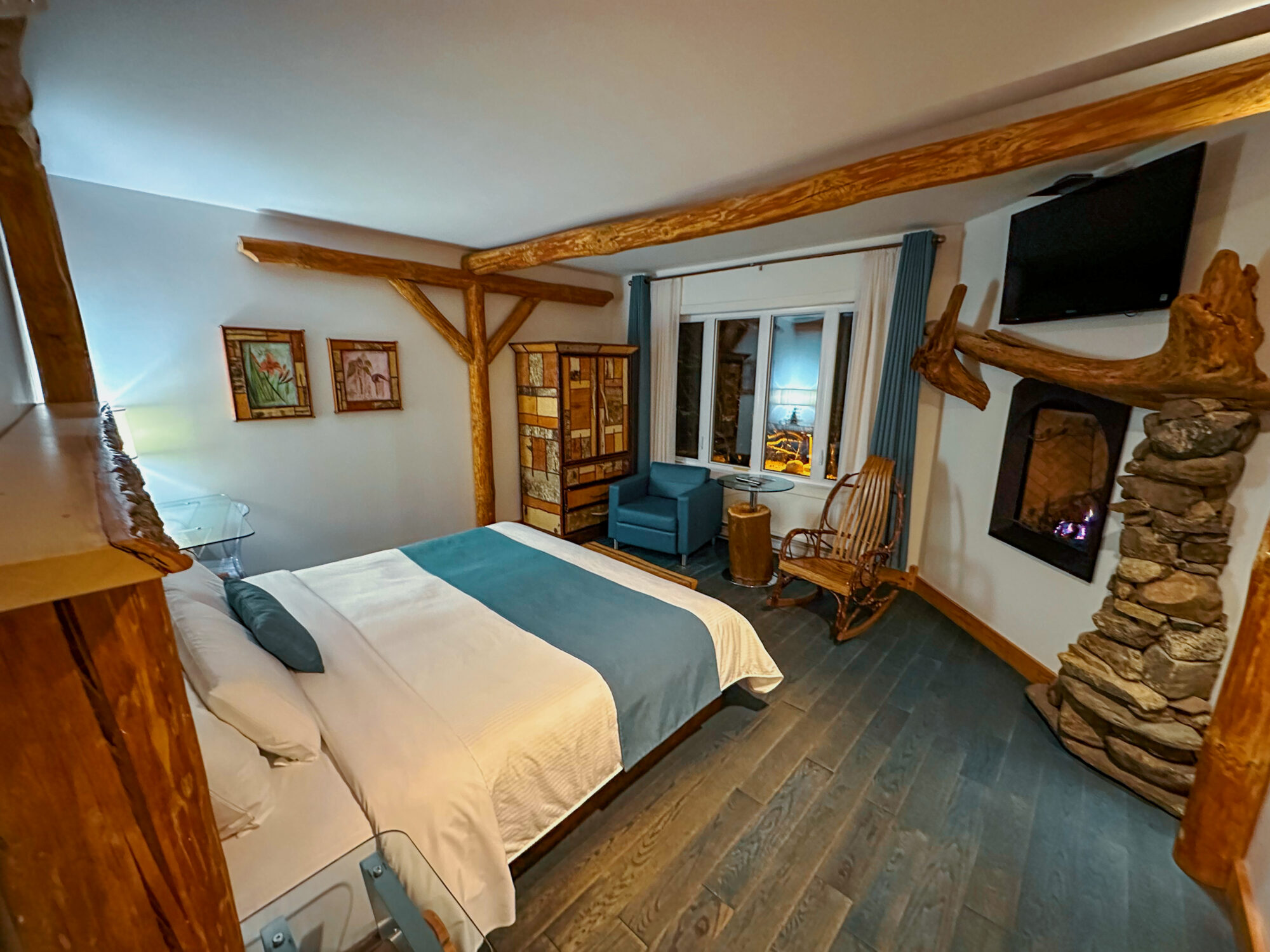 Chambre luxueuse au Baluchon Éco-villégiature