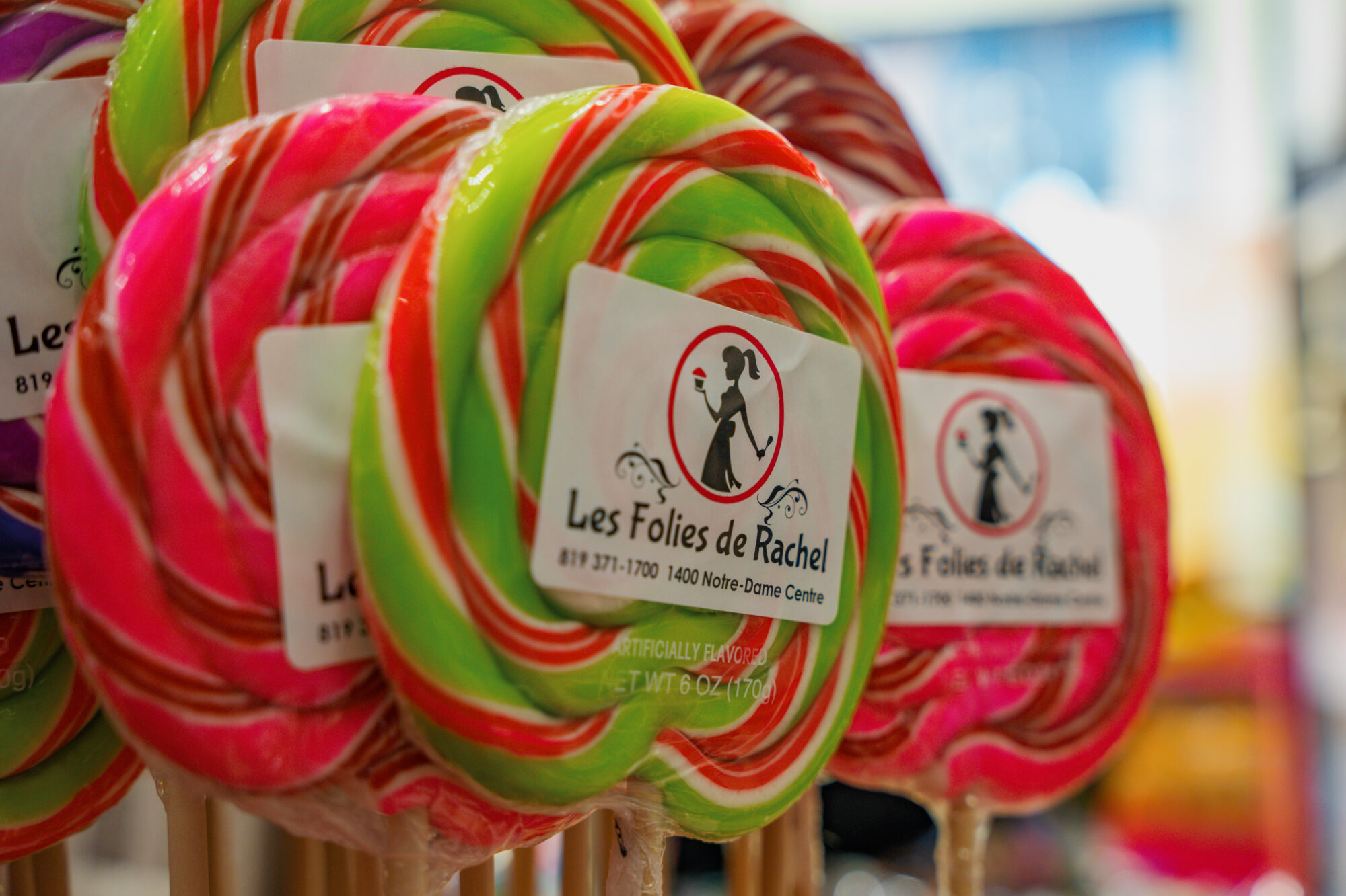 Suçons à la boutique Les folies de Rachel