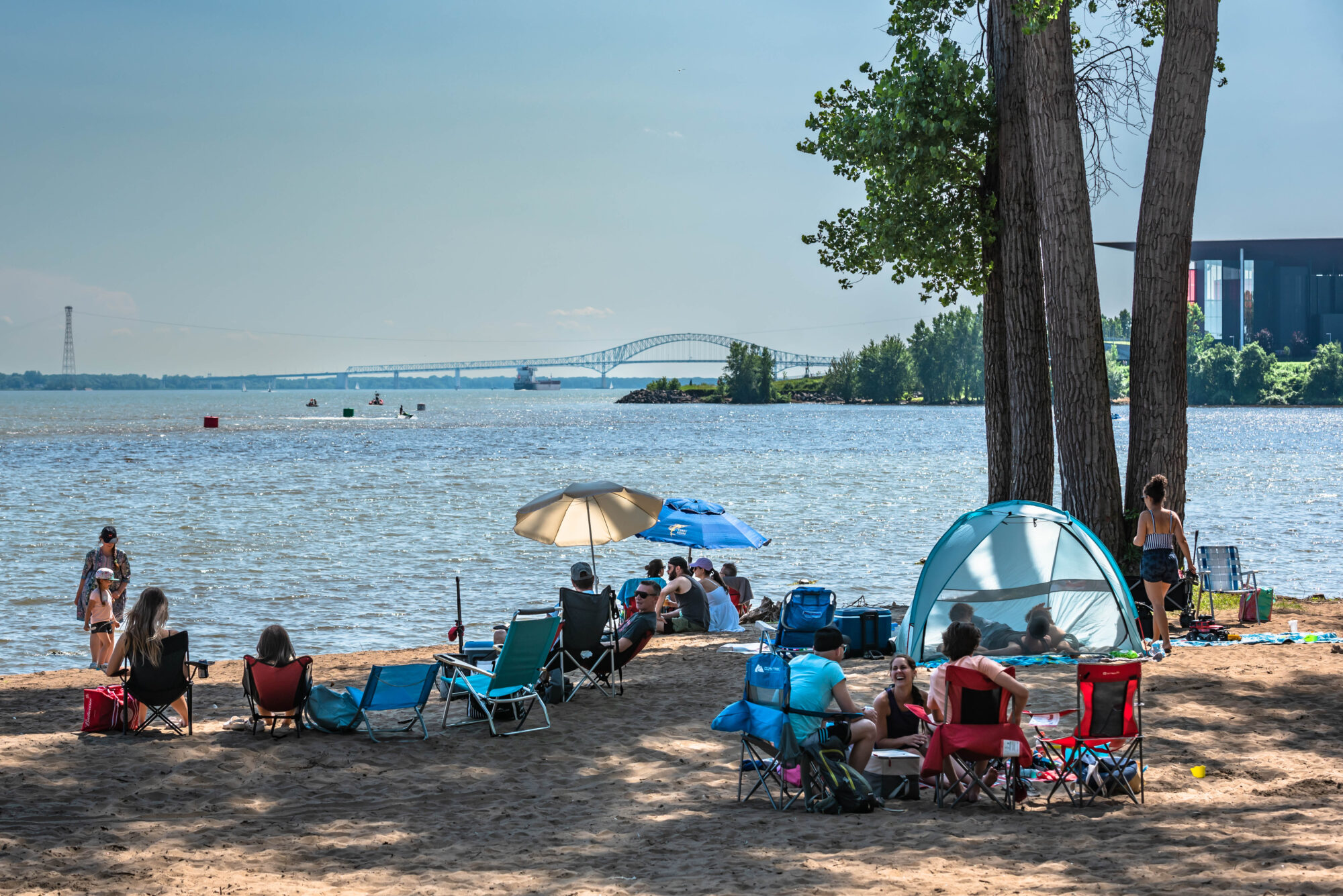 Plage au Parc de l'île St-Quentin