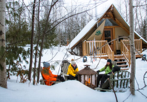 Camping hivernal au parc national de la Mauricie