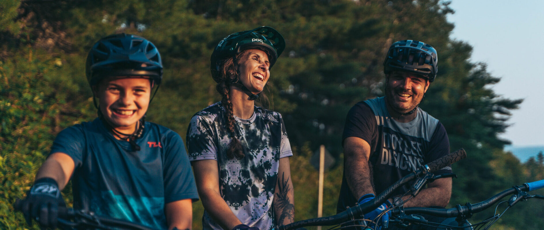 Vélo de montagne en famille