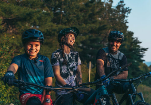 Vélo de montagne en famille