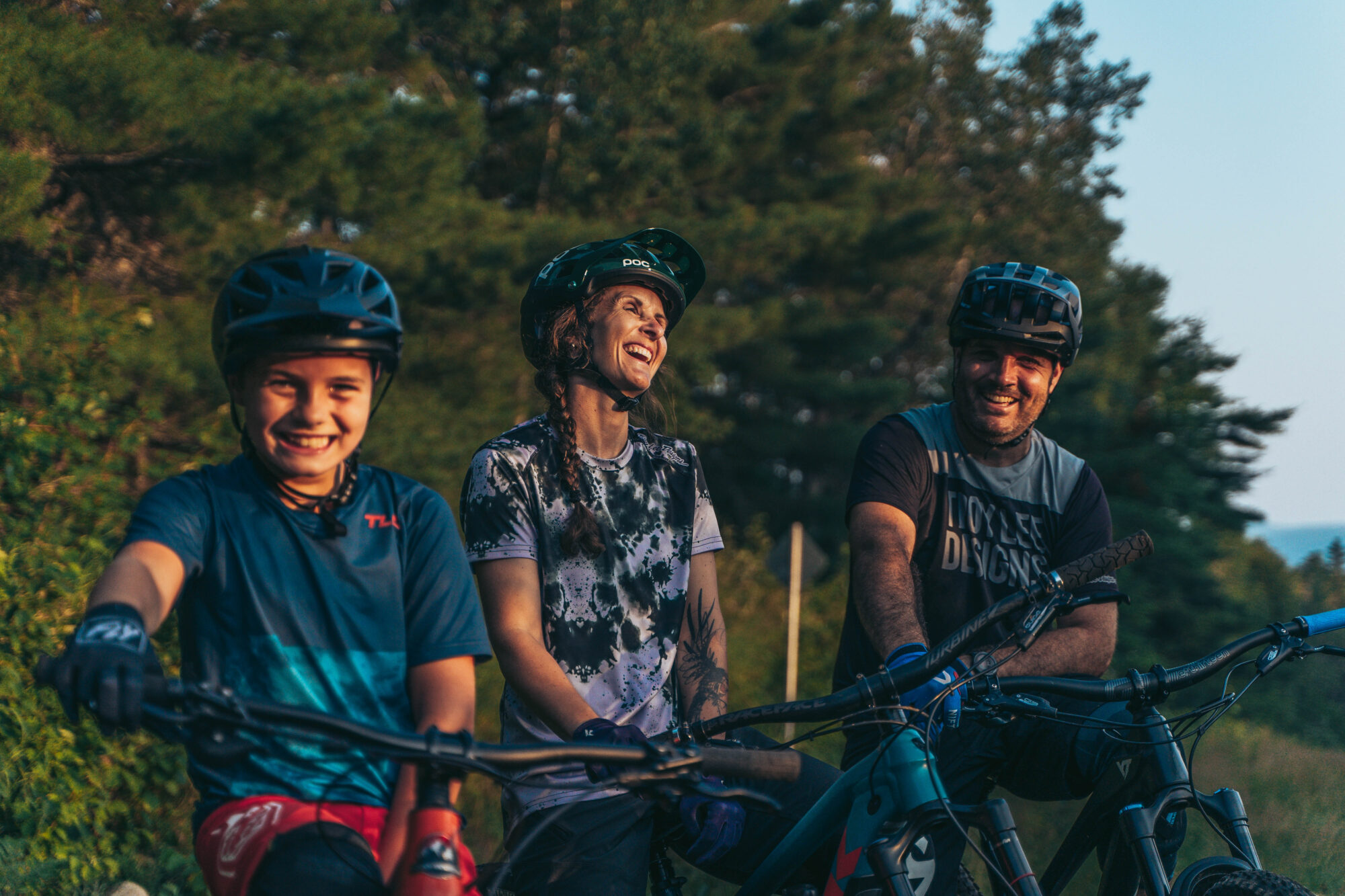 Vélo de montagne en famille