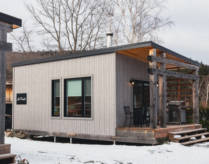 Chalets au 2800 du Parc en hiver