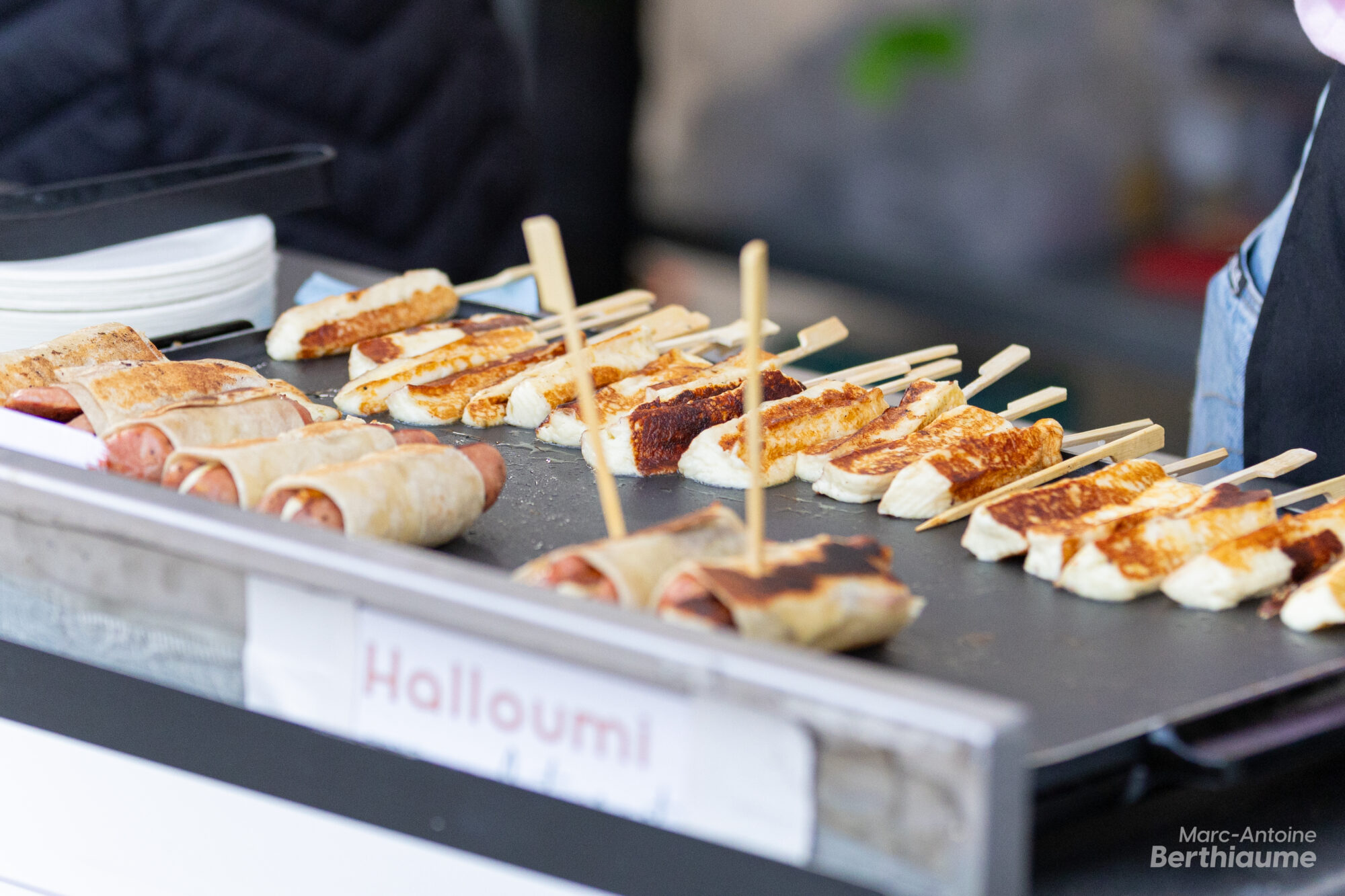 Halloumi grillé servis aux Délices d'automne à Trois-Rivières