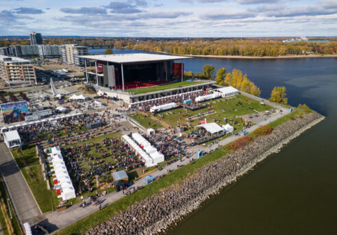 Vue aérienne des Délices d'automne