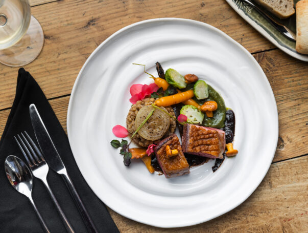 Plat du restaurant de la Microbrasserie Le Presbytère