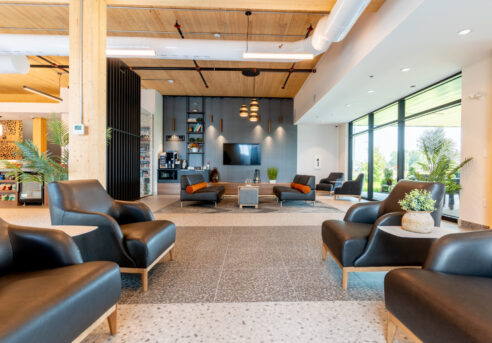 Lobby à l'Hôtel Candlewood Suites à Trois-Rivières