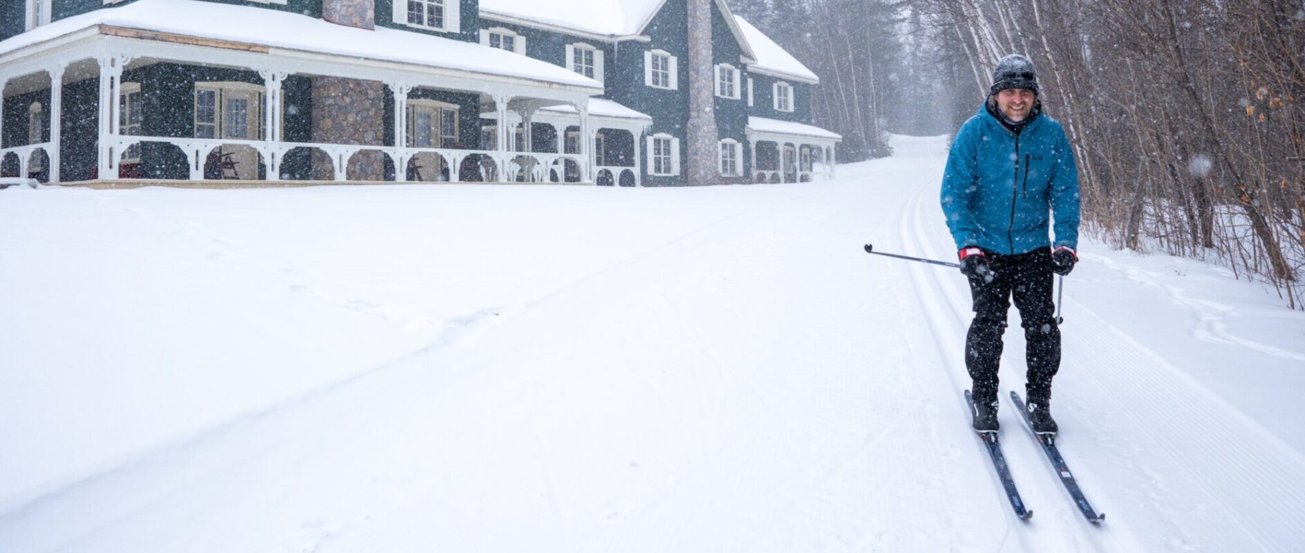 Ski de fond dans les sentiers du Baluchon Éco-villégiature