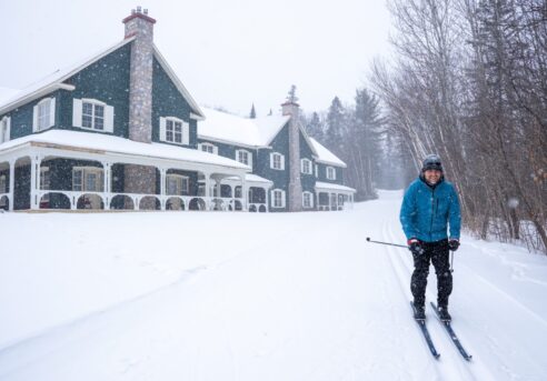 Ski de fond dans les sentiers du Baluchon Éco-villégiature