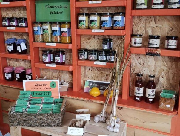 Produits locaux de la boutique Légende Rurale à Batiscan en Mauricie