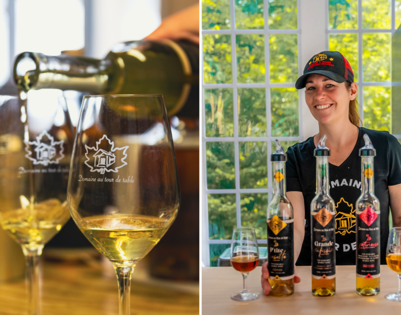 Dégustation de vins au Domaine au Tour de Table